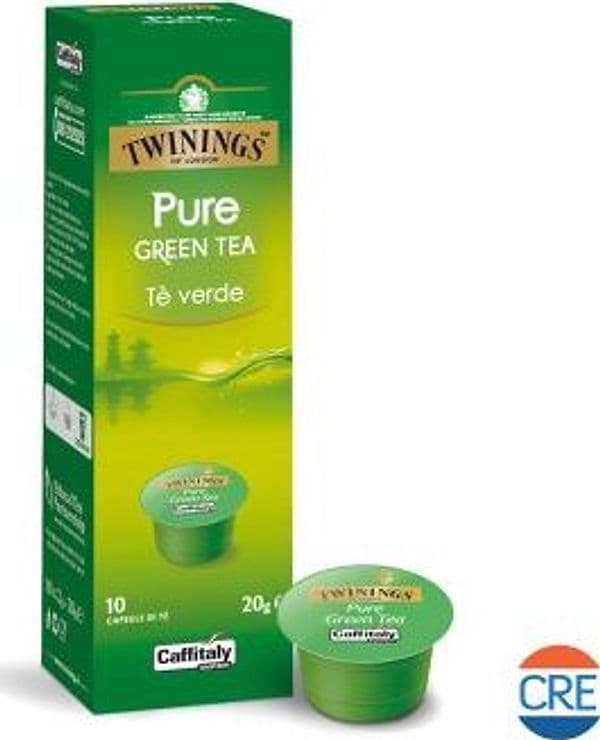 Bevanda Tè Verde, 10 Capsule Twinings Originali per Caffitaly System