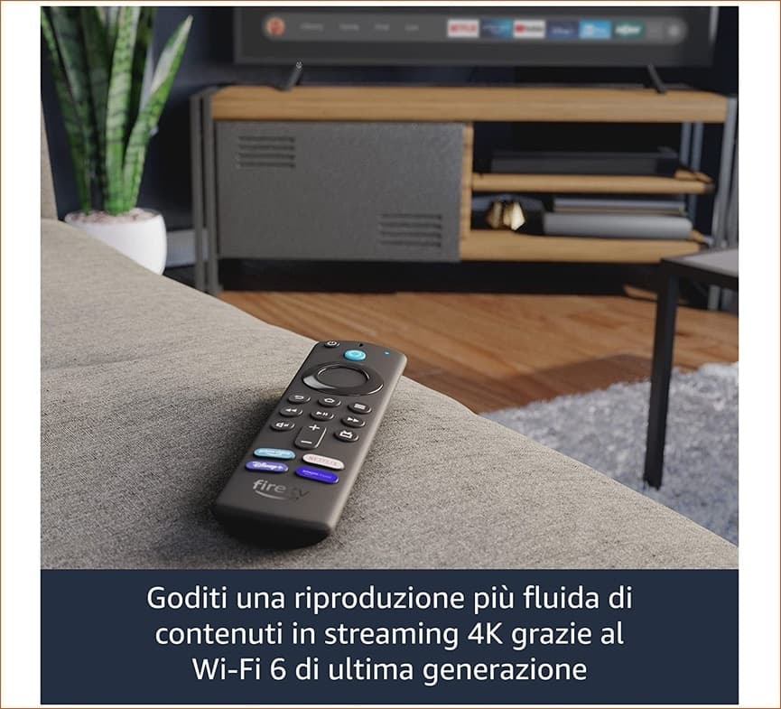 Fire TV Stick 4K Max con Wi-Fi 6 e telecomando vocale Alexa con comandi per la TV in prodotto DFP Elettronica Store - Scafati, commercioVirtuoso.it