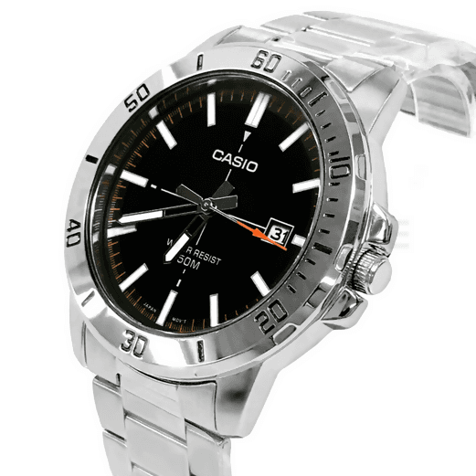 Orologio Casio per uomo, MTP-VD01D-1E2, quadrante nero con segna data, movimento al quarzo, impermeabile 50 metri in Orologi da polso Loweconomy - Marineo, commercioVirtuoso.it