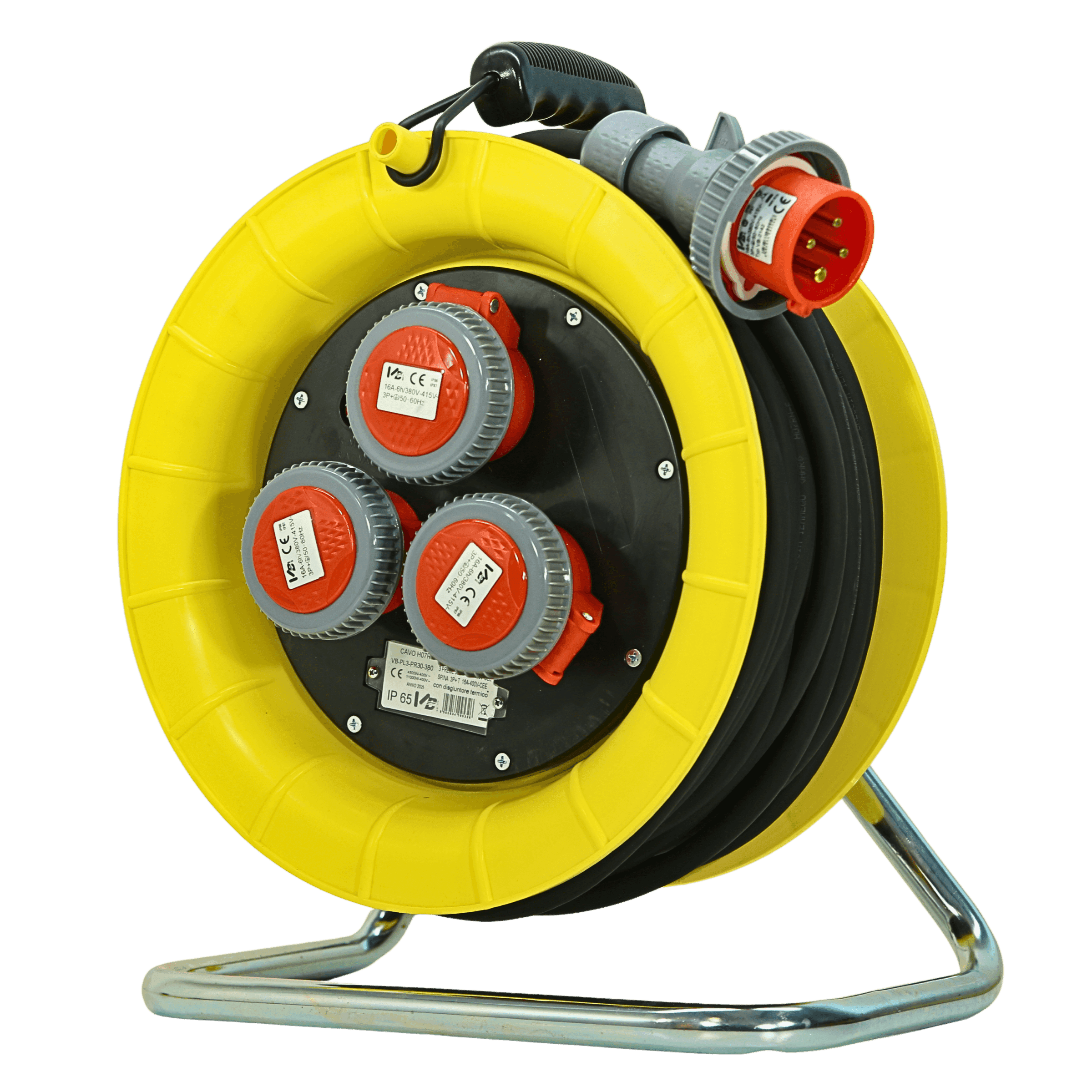 AVVOLGICAVO TERMOPL. 3P+T 16A 400V 30MT IP67 - Elettrowatt