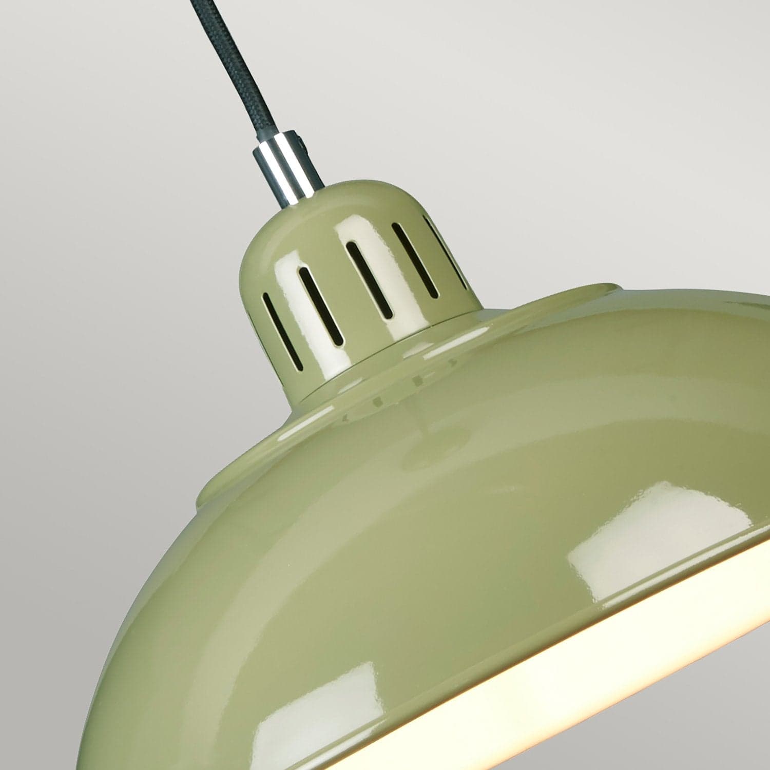 Sospensione Contemporanea Franklin Acciaio Verde 1 Luce E27 in Lampade a sospensione LuceArt - Montecorvino Pugliano, commercioVirtuoso.it