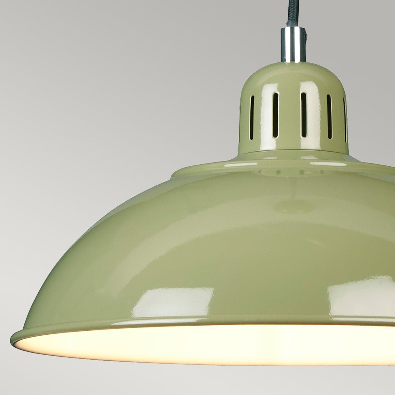 Sospensione Contemporanea Franklin Acciaio Verde 1 Luce E27 in Lampade a sospensione LuceArt - Montecorvino Pugliano, commercioVirtuoso.it