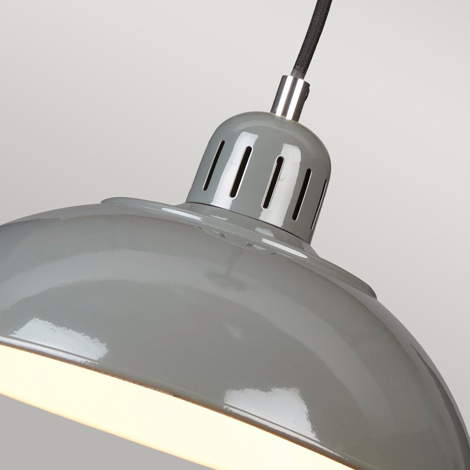 Sospensione Contemporanea Franklin Acciaio Grigio 1 Luce E27 in Lampade a sospensione LuceArt - Montecorvino Pugliano, commercioVirtuoso.it
