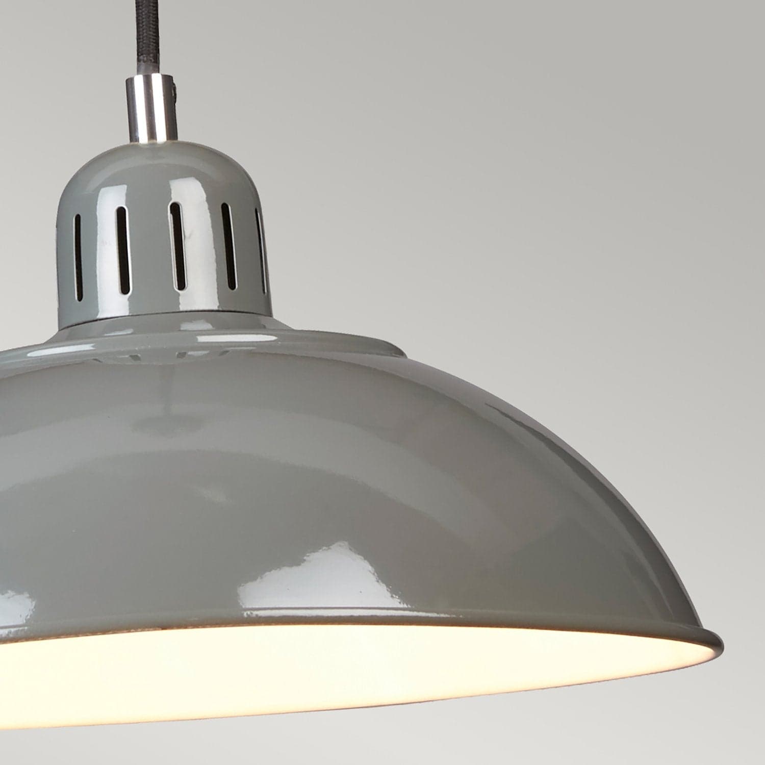 Sospensione Contemporanea Franklin Acciaio Grigio 1 Luce E27 in Lampade a sospensione LuceArt - Montecorvino Pugliano, commercioVirtuoso.it