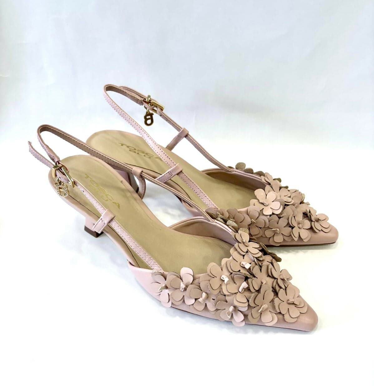 ToscaBlu Donna Slingback Doha in pelle con fiori in Scarpe col tacco Cantali Calzature - Randazzo, commercioVirtuoso.it