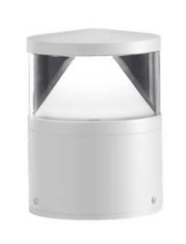 Paletto cilindrico per installazioni in esterno Ares Zefiro 200 – Bianco – bianco
