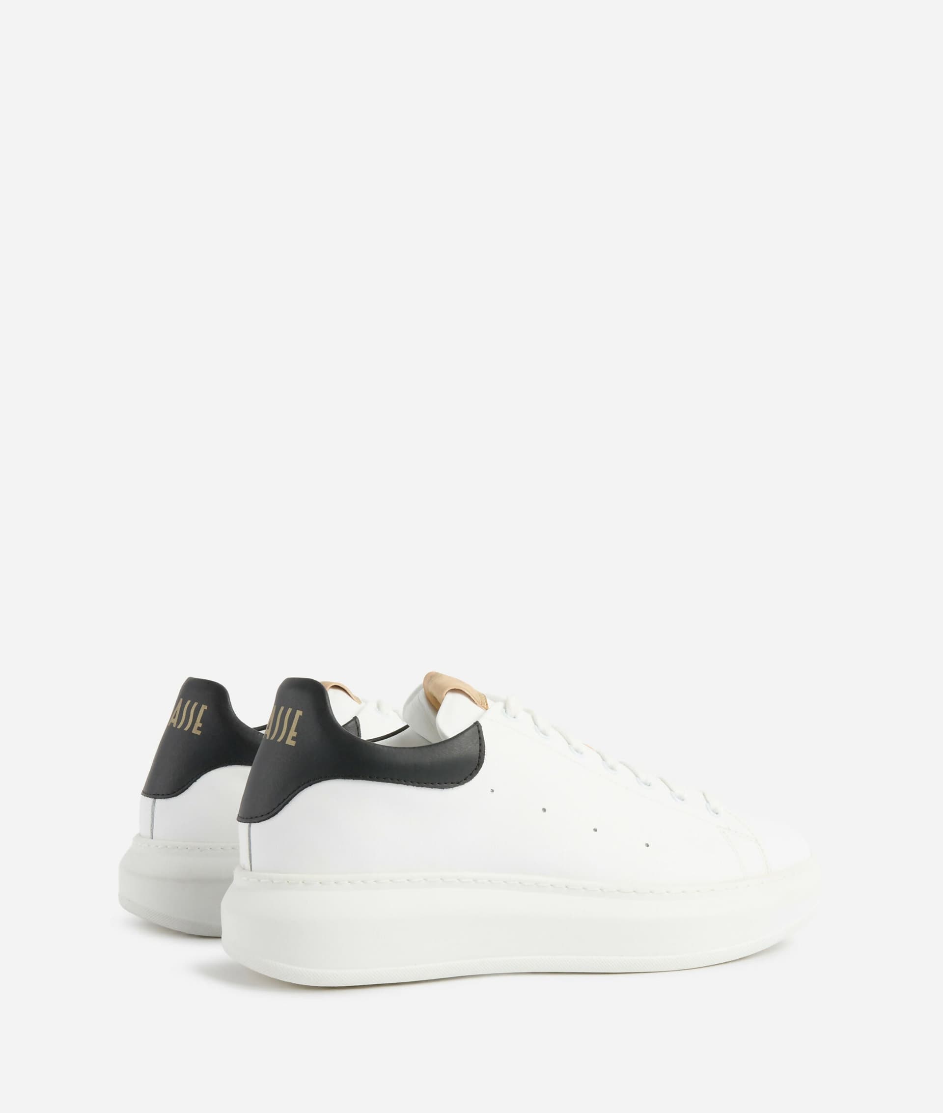 Alviero Martini Uomo Sneakers in pelle liscia con tallone a contrasto Bianche in Scarpe stringate basse Cantali Calzature - Randazzo, commercioVirtuoso.it