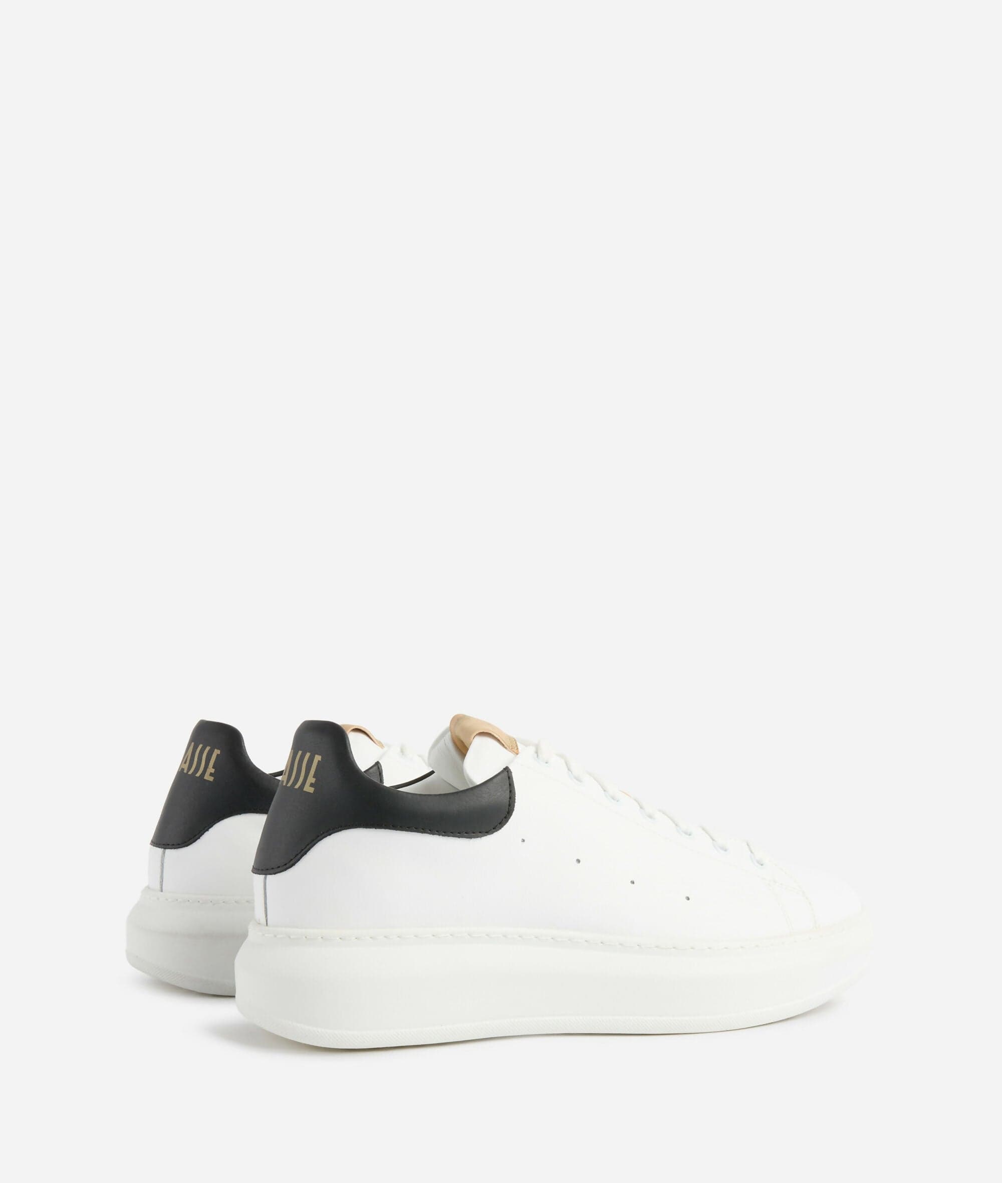 Alviero Martini Uomo Sneakers in pelle liscia con tallone a contrasto Bianche in Scarpe stringate basse Cantali Calzature - Randazzo, commercioVirtuoso.it