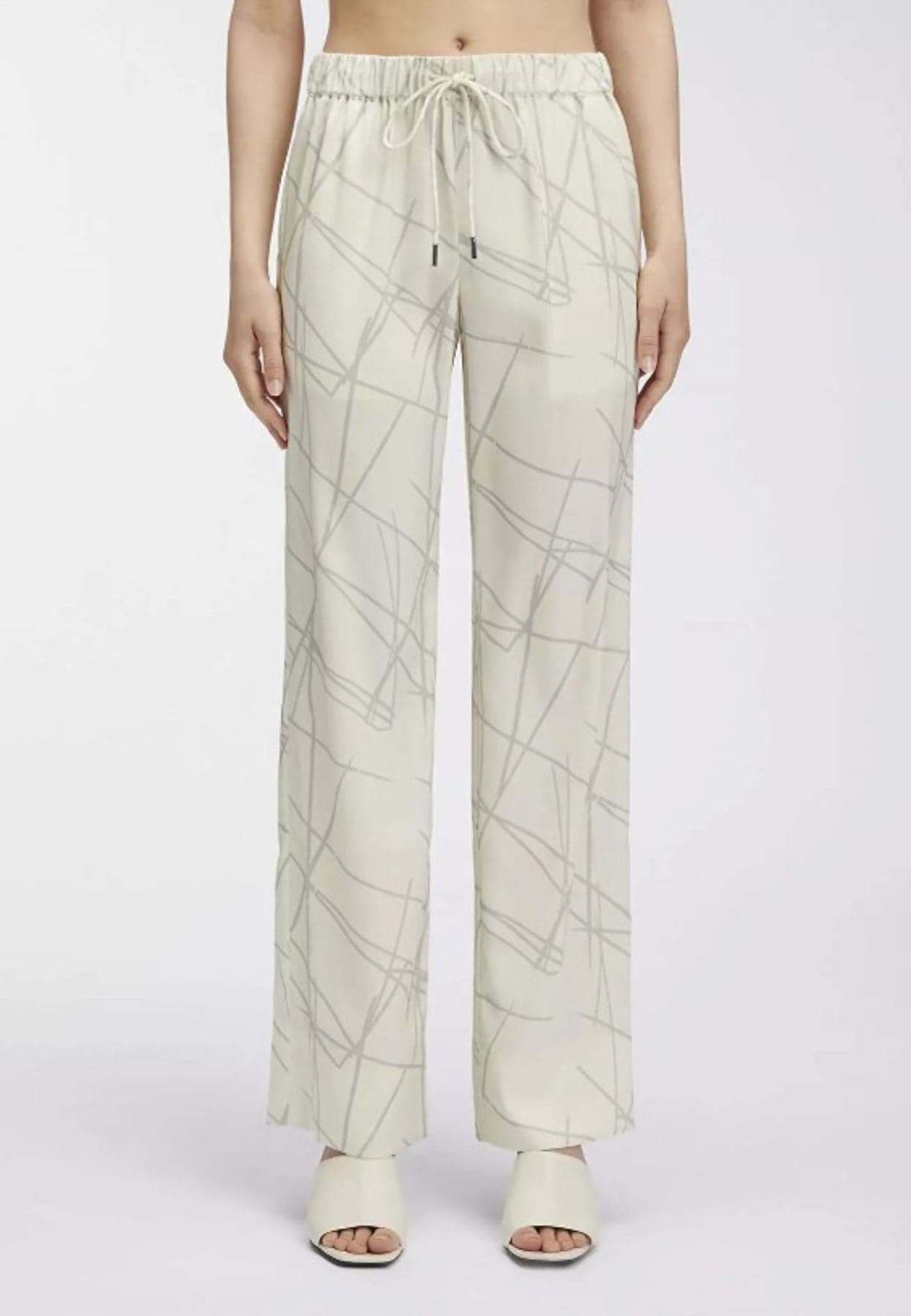 calvin klein PANTALONE LW SHINY SATIN PYJAMA PANT da donna in Pantaloni sportivi Drestige - Casamassima, commercioVirtuoso.it