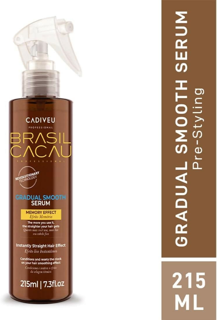 Spray Lisciante Per Capelli Brasil Cacau Gradual Smooth Serum 215 ml Lisciante