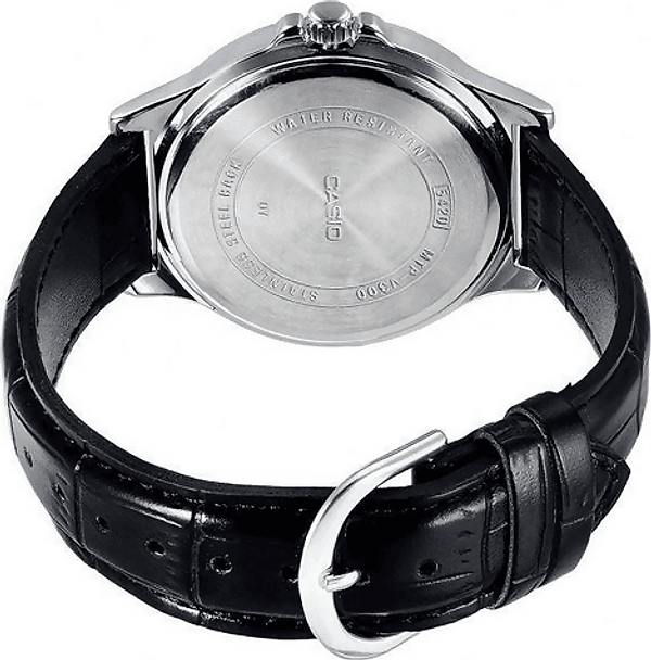 Orologio Casio da uomo, MTP-V300L-1A, cinturino in pelle nero con quadrante nero, cronografo movimento al quarzo in Orologi da polso Loweconomy - Marineo, commercioVirtuoso.it