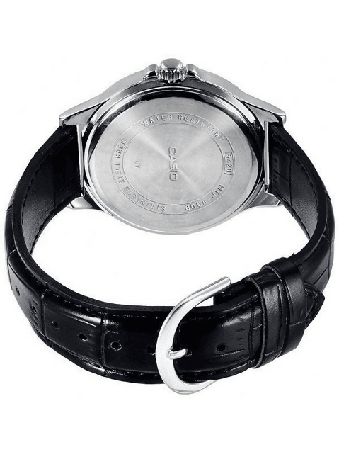 Orologio Casio da uomo, MTP-V300L-1A, cinturino in pelle nero con quadrante nero, cronografo movimento al quarzo in Orologi da polso Loweconomy - Marineo, commercioVirtuoso.it
