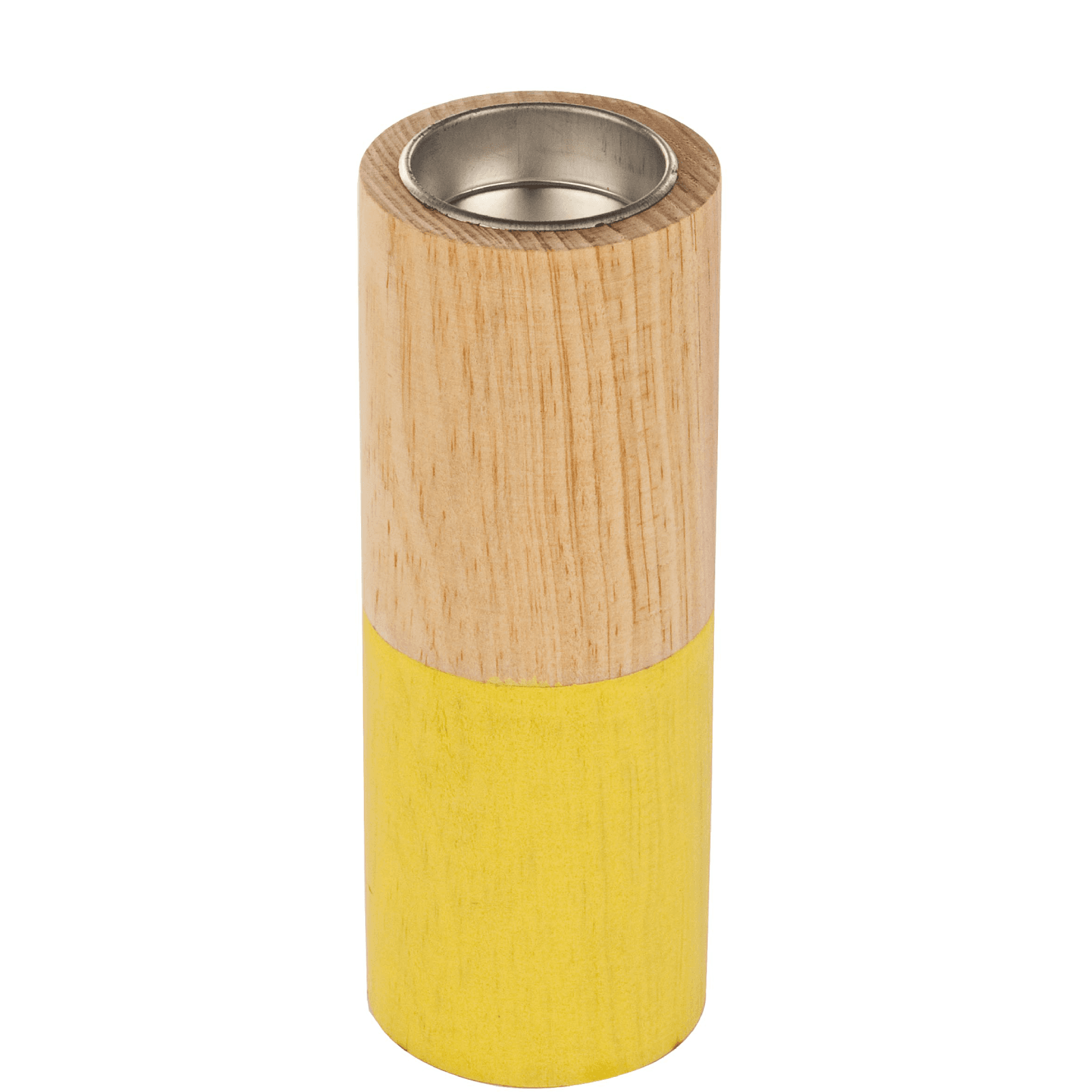Porta candela block realizzato in legno in varie tonalità di colore - 6