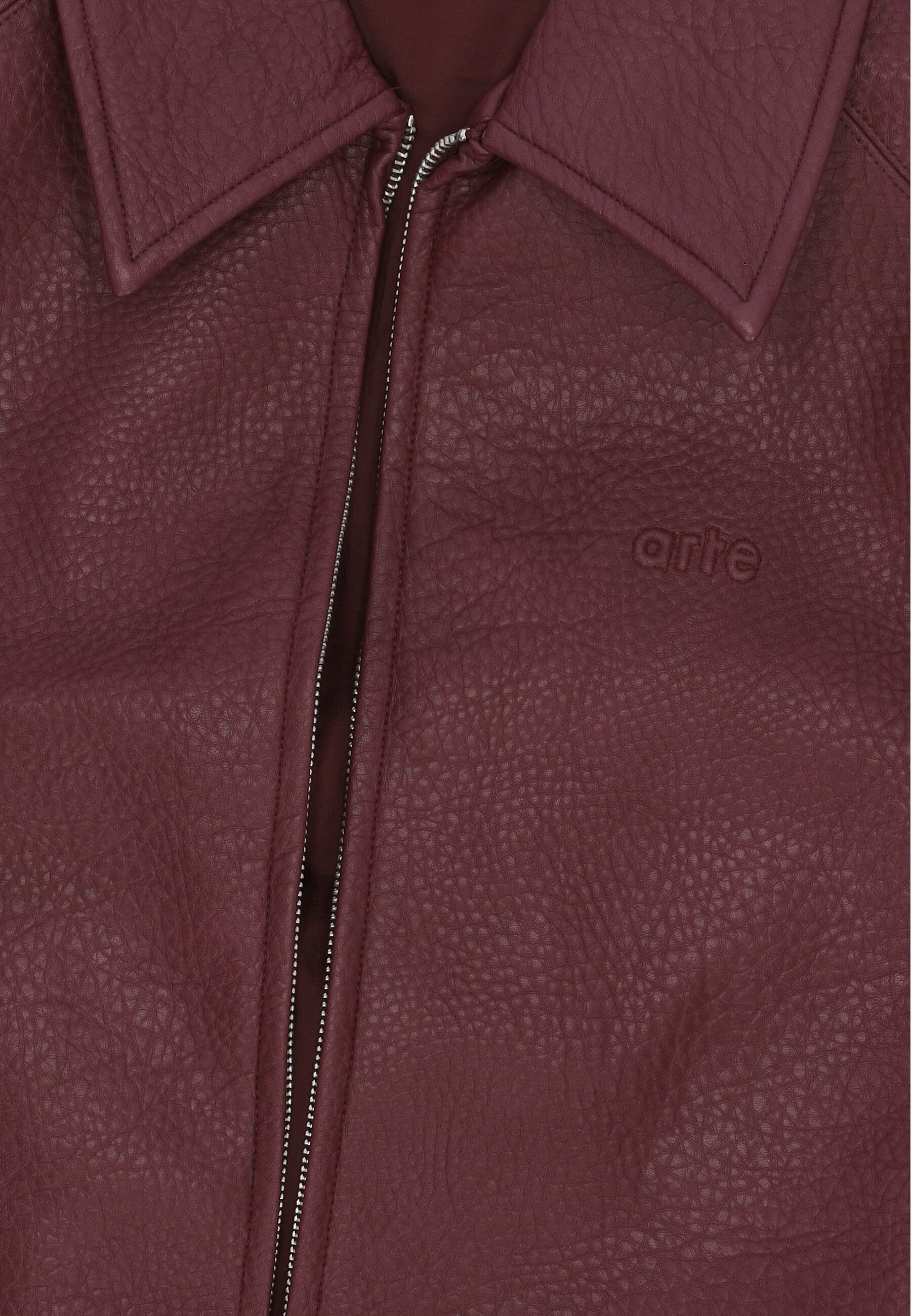 ARTE Giubbotto Uomo Basic Leather Jacket Bordeaux da uomo in Giacche Drestige - Casamassima, commercioVirtuoso.it