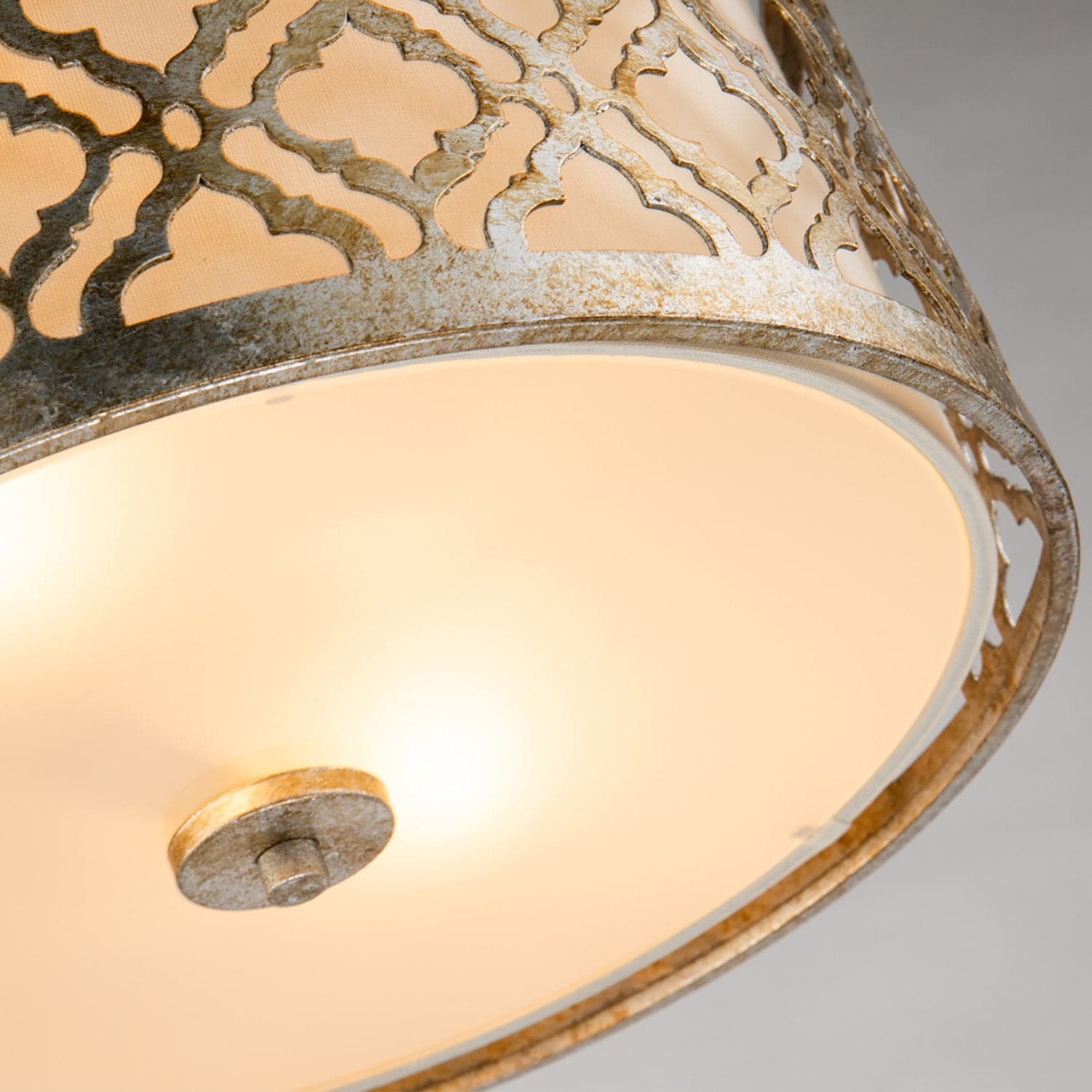Plafoniera Contemporanea Arabella Acciaio Oro Anticato 2 Luci E27 in Plafoniere LuceArt - Montecorvino Pugliano, commercioVirtuoso.it