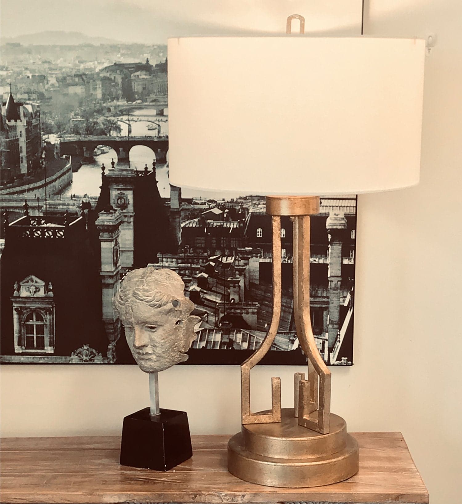 Lampada Da Scrivania Contemporanea Lemuria Acciaio Oro Anticato 1 Luce E27 in Lampade da tavolo e abat-jour LuceArt - Montecorvino Pugliano, commercioVirtuoso.it