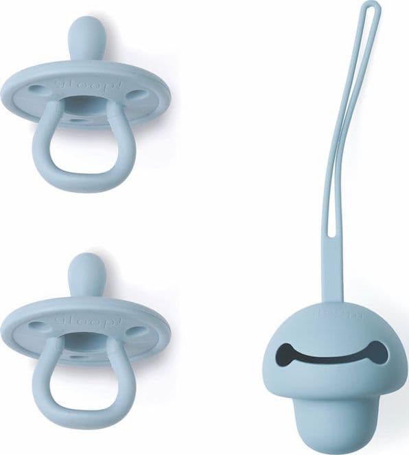 Set 2 ciucci e porta ciuccio in silicone Gloop! - 2