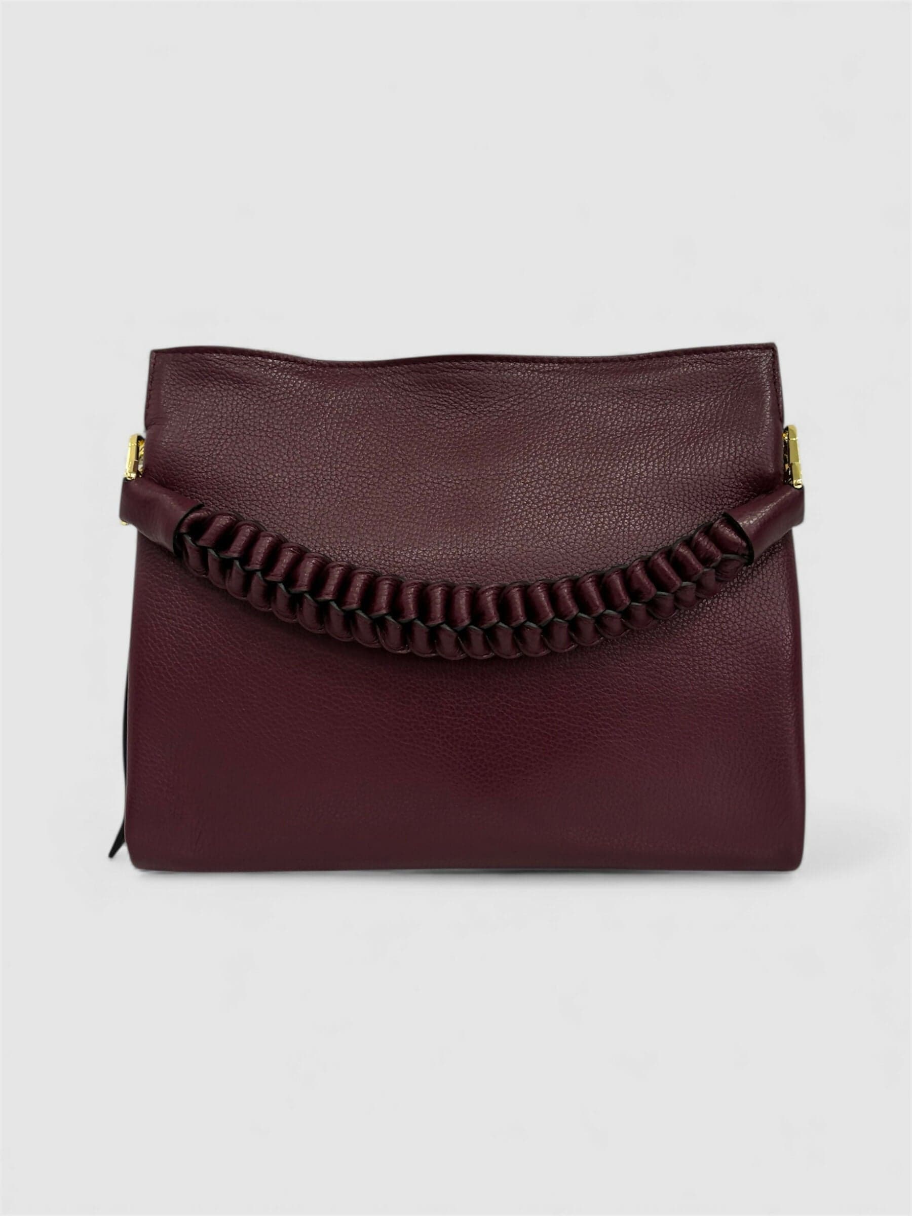 DOPPIASE Borsa Treccia Grande in vera pelle Dollaro Made in Italy 30x25x13cm in Borse a spalla Nanabags - Sesto Fiorentino, commercioVirtuoso.it