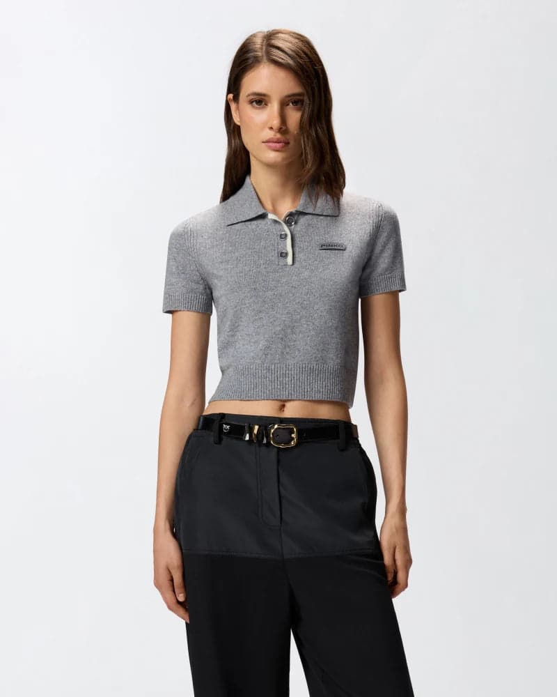 Pinko GORGONA POLO LANA MERINOS CACH FW25 da donna in Polo Drestige - Casamassima, commercioVirtuoso.it