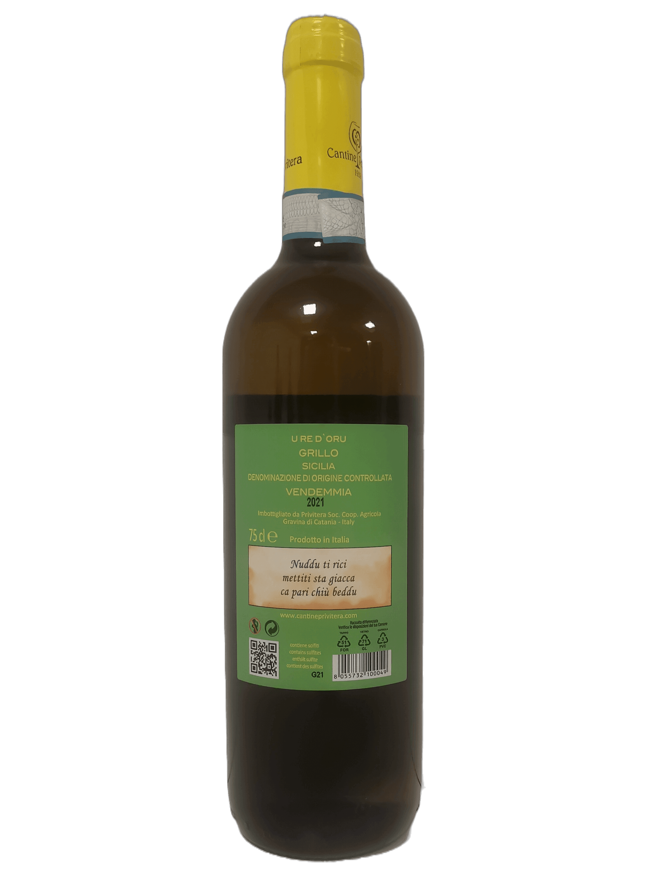 Vino Bianco Grillo in Vino bianco Tesori Di Sicilia - Nicosia, commercioVirtuoso.it