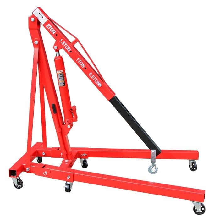 Gru idraulica pieghevole gruetta per officina sollevamento motori 2000 kg in Sollevatori idraulici CarrelloDigitale.it - Seclì, commercioVirtuoso.it