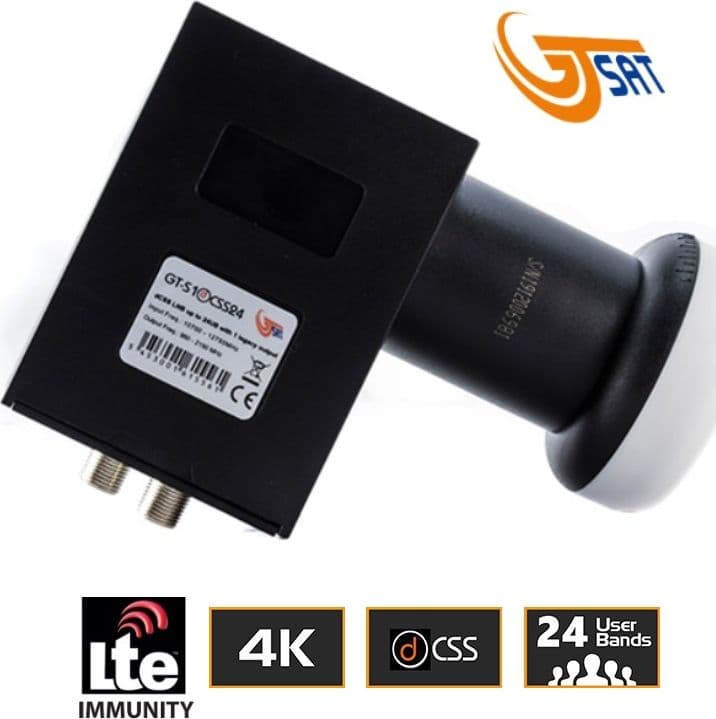 LNB dCSS/SCR 16 UB + 1 Out Legacy GTSAT GT-S1DCSS24
