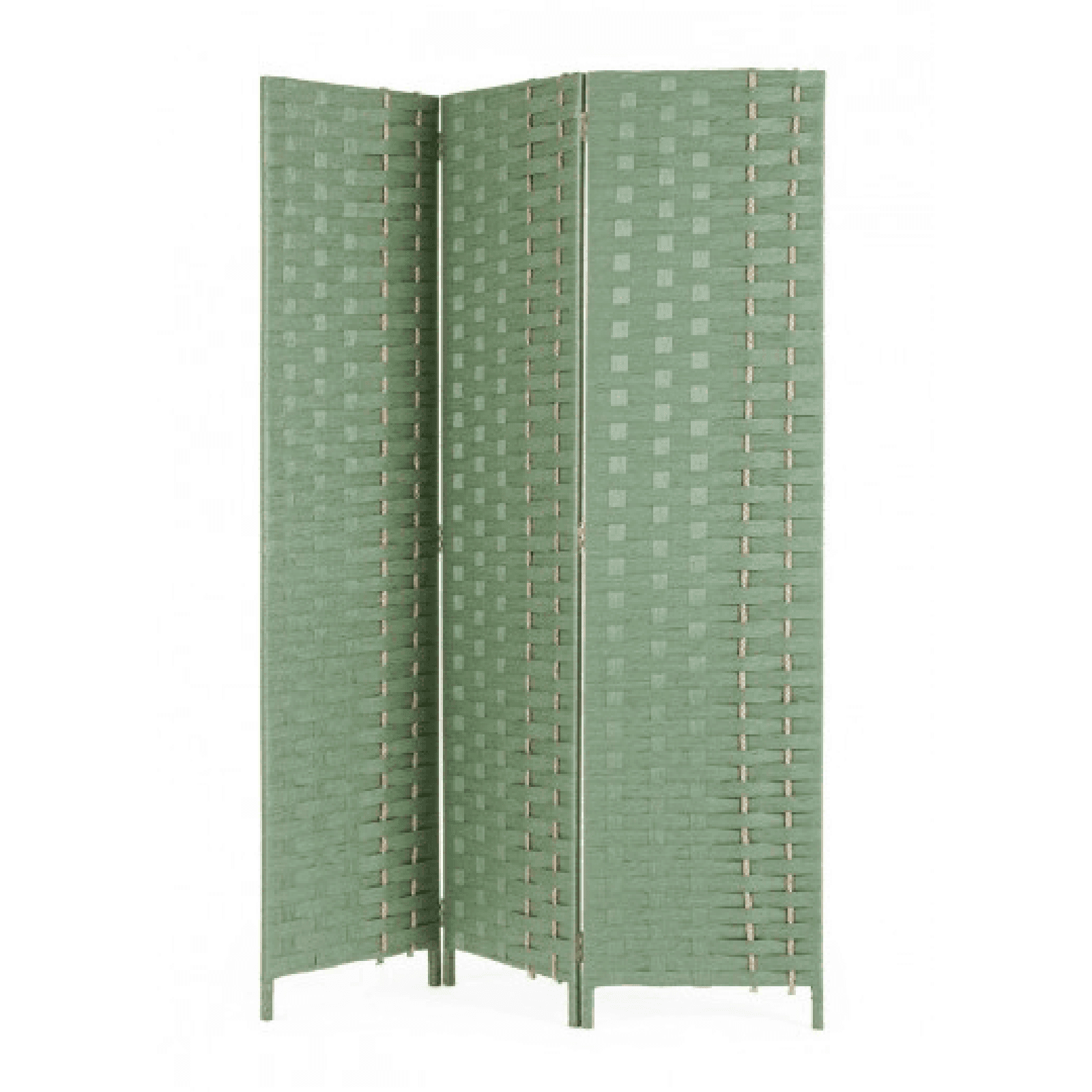 Paravento jalila in carta, paglia e legno, colorazioni nero, marrone e verde 135 x 180 cm – Bizzotto Homemotion