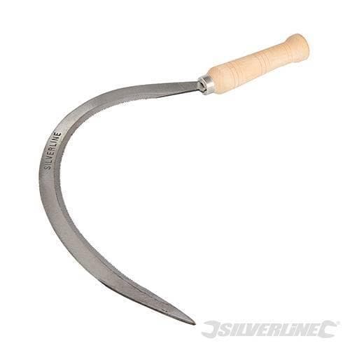 Falce per erbacce dentellato con lama in acciaio di 3 mm silverline alta resistenza