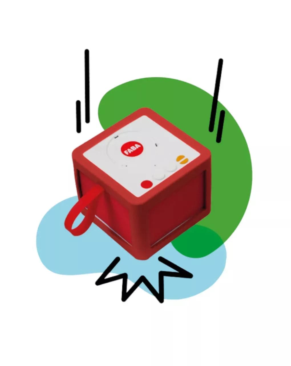 FABA guscio protettivo in silicone - rosso - resistente - antiscivolo - RACCONTASTORIE NON INCLUSO in Libri interattivi Sanitaria Gioia del Bimbo - Villa San Giovanni, commercioVirtuoso.it