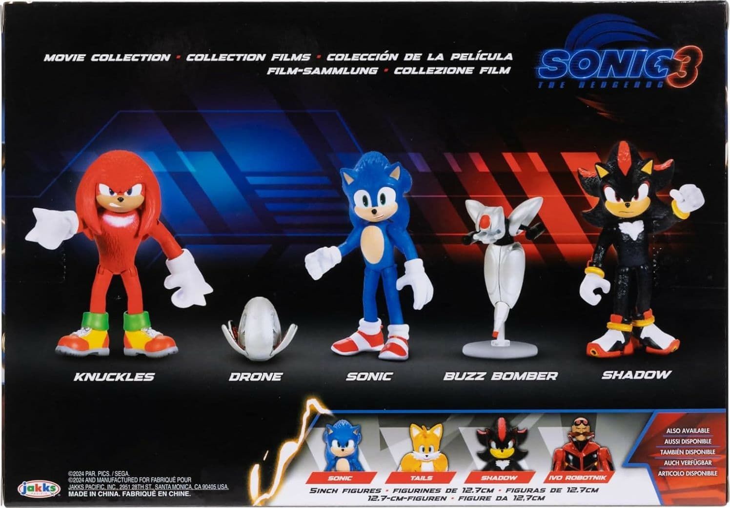Sonic 3 Movie Multipack - Action Figure 6 cm Ispirate al Film, in Animali Cartoleria Deja Vu - Crotone, commercioVirtuoso.it