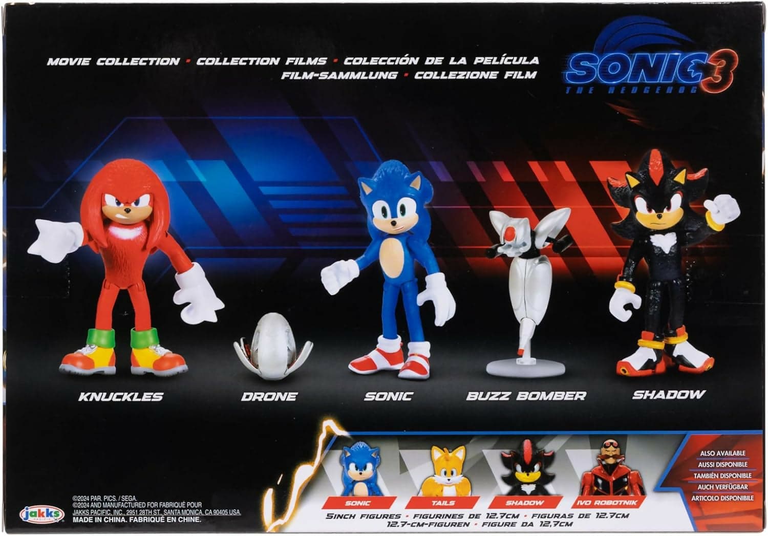 Sonic 3 Movie Multipack - Action Figure 6 cm Ispirate al Film, in Animali Cartoleria Deja Vu - Crotone, commercioVirtuoso.it