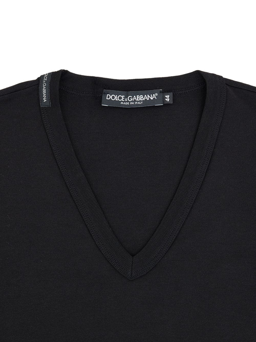 Dolce &amp; Gabbana T-shirt Scollo a V in Cotone Nero da uomo in T-shirt Drestige - Casamassima, commercioVirtuoso.it