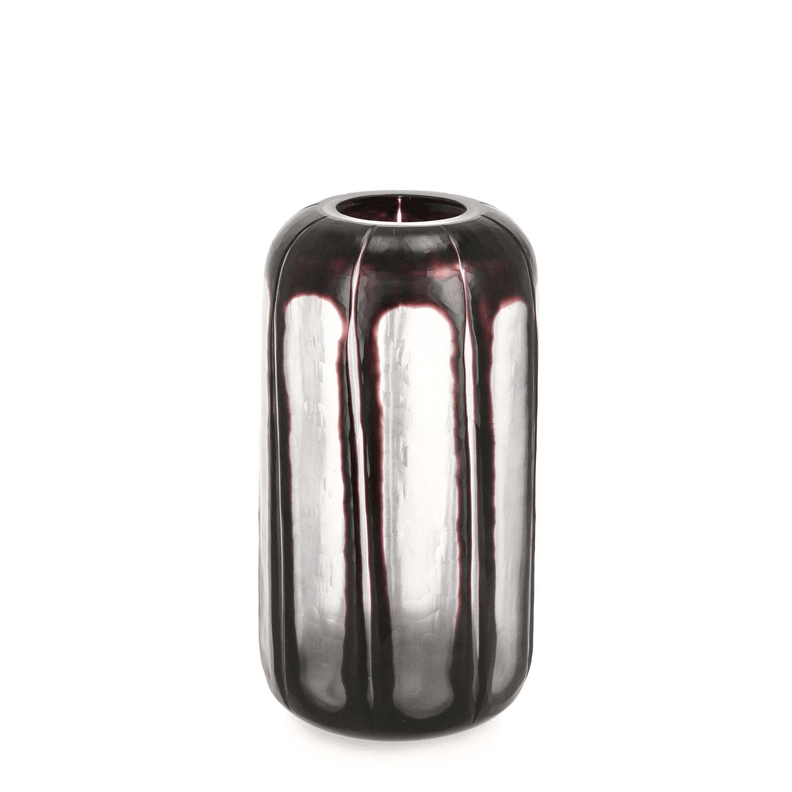 Vaso "Kirinda" prodotto in vetro fatto a mano trasparent nero - 6