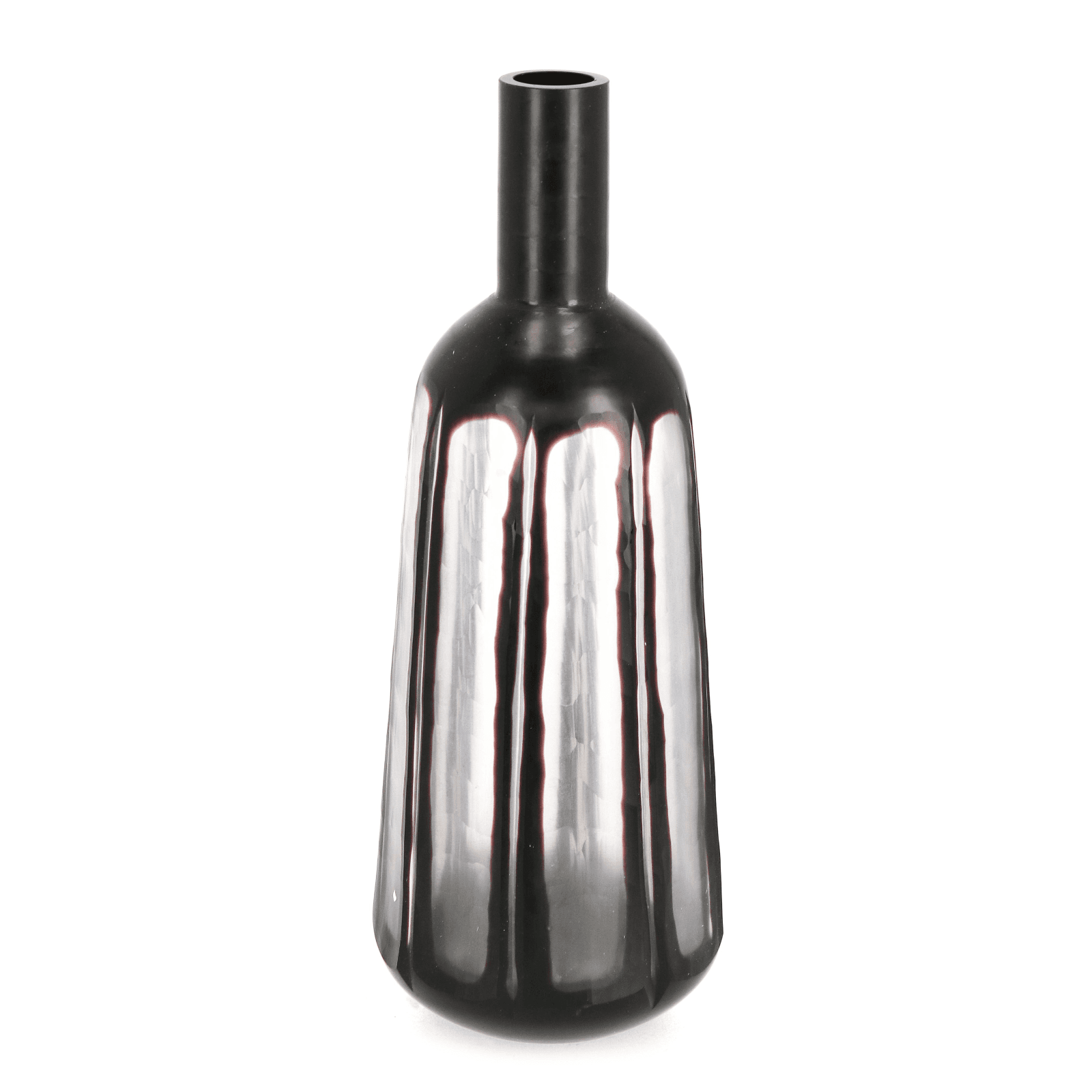 Vaso "Kirinda" prodotto in vetro fatto a mano trasparent nero - 8