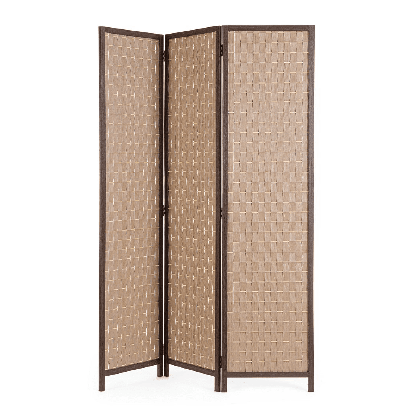 Paravento jorah marrone in bamboo, 135 x 180 cm - 4