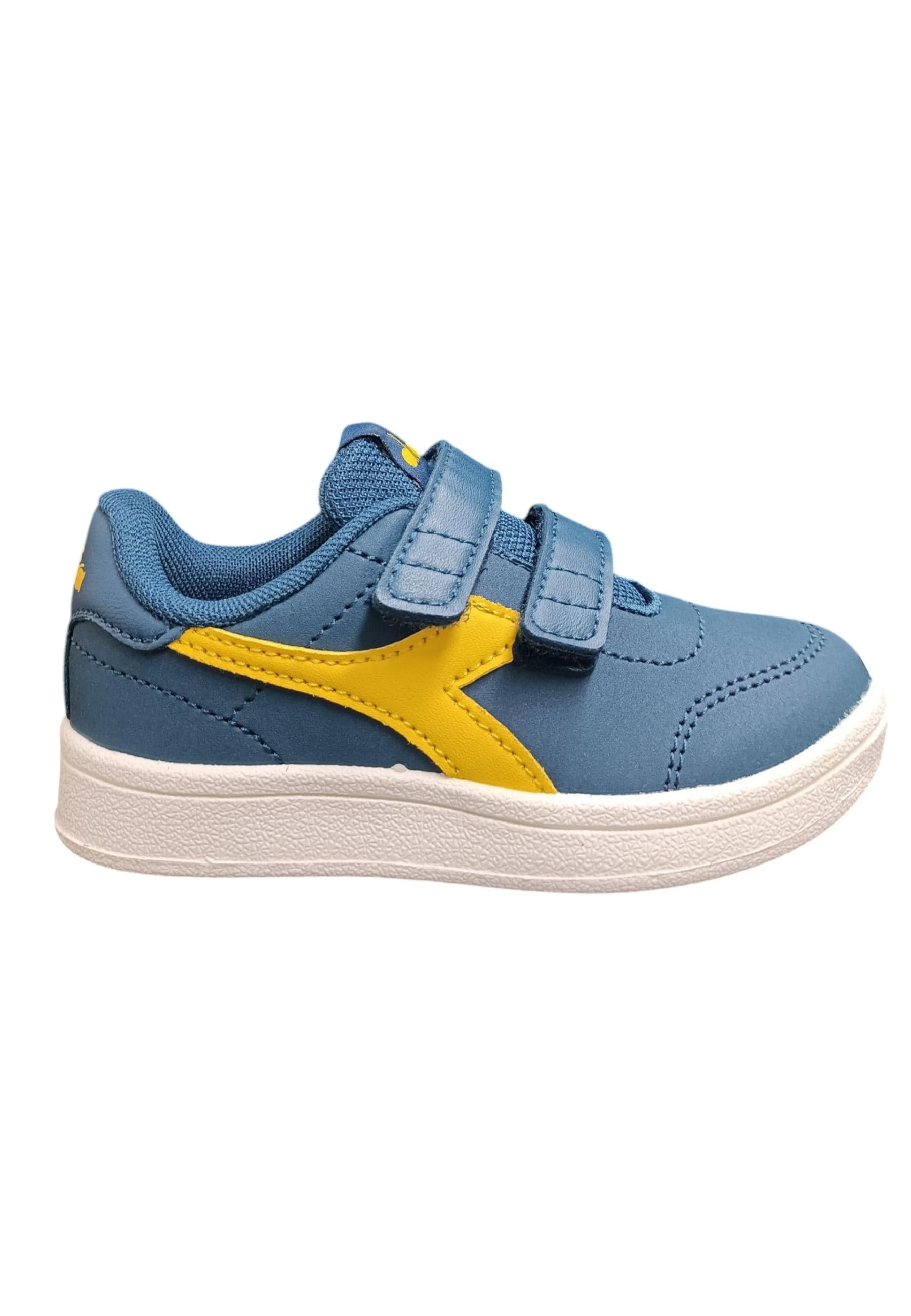 Scarpe sneakers Bambini e ragazzi Diadora bonny  blue-giallo velcro - 6
