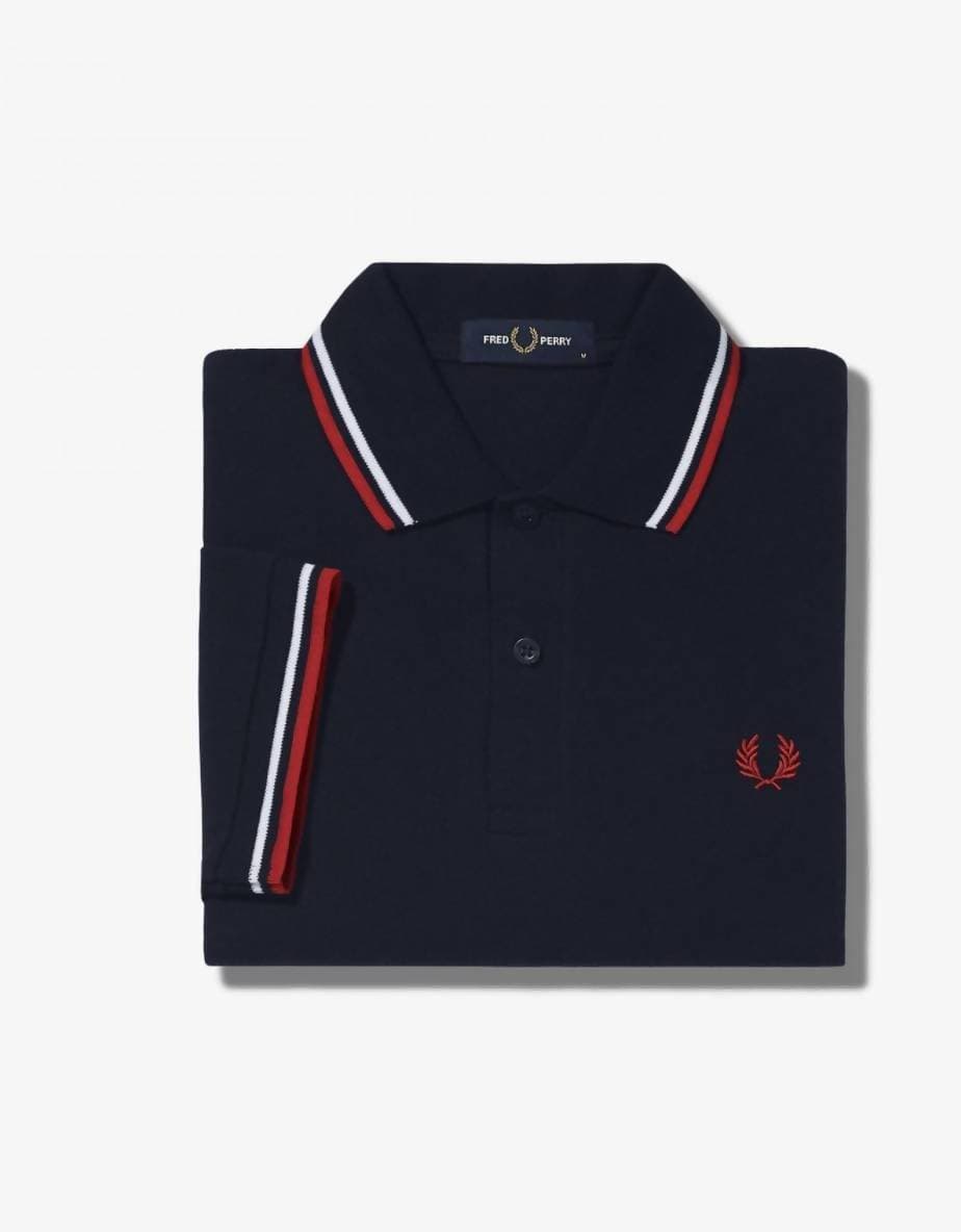 Fred Perry Polo Con Doppia Riga Uomo Slim Fit Polo Maniche Corte Con Colletto in Polo Euforia - Bronte, commercioVirtuoso.it