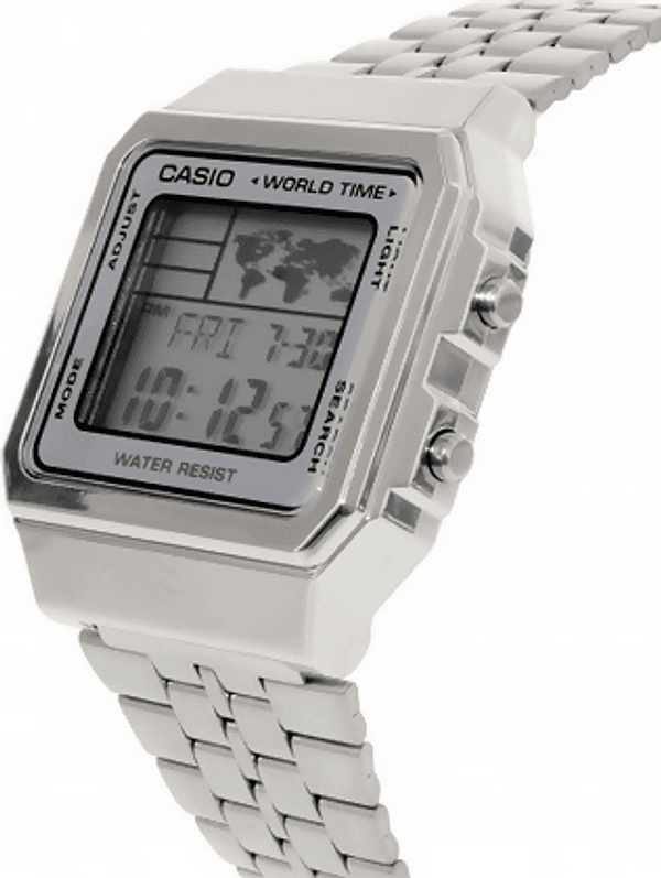 Orologio Casio unisex da polso, A-500WA-7D, movimento al quarzo impermeabile con orari mondiali in Orologi da polso Loweconomy - Marineo, commercioVirtuoso.it
