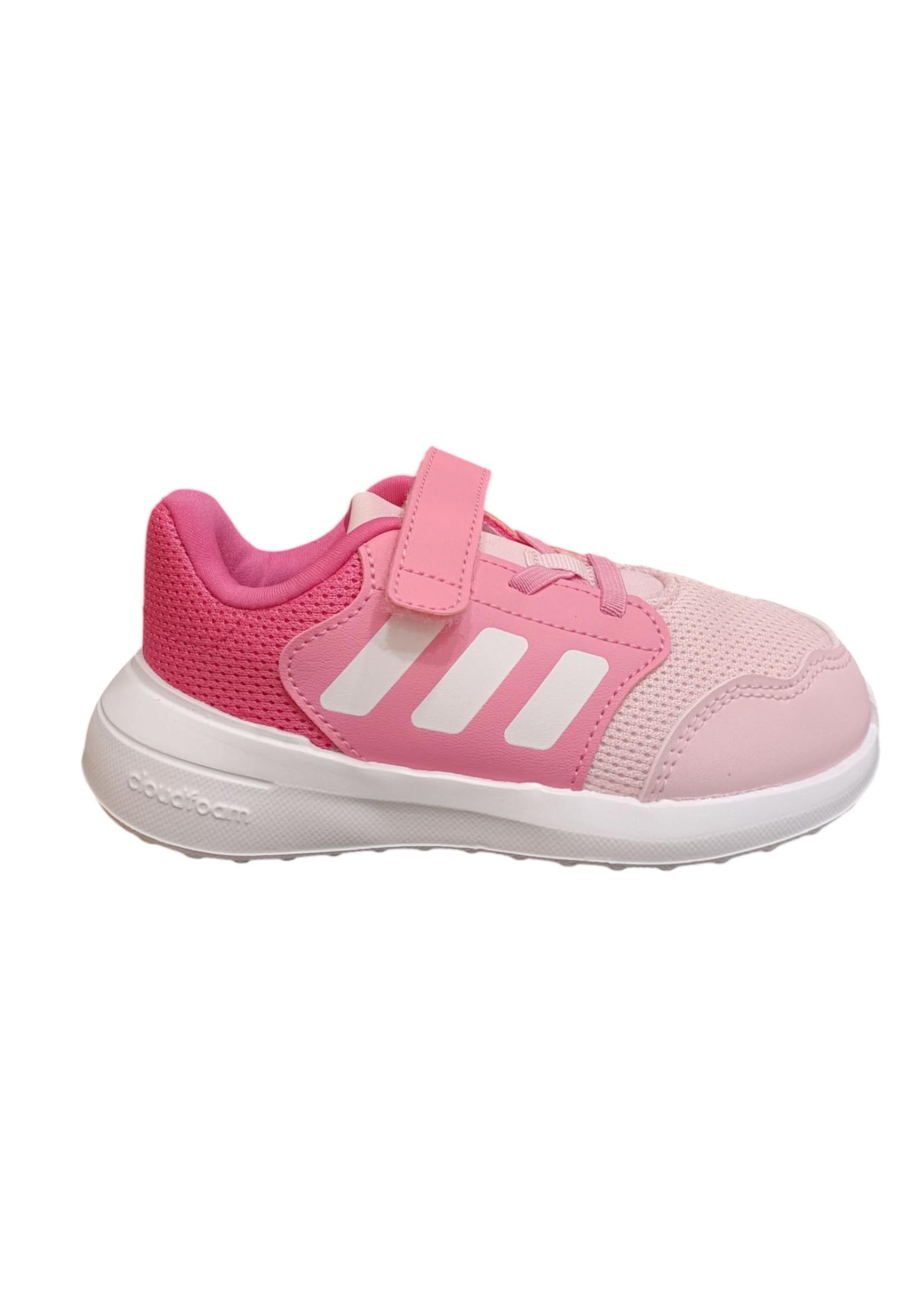 Scarpe sneakers Bambine e ragazze adidas tensaur  rosa-fuxja-bianco velcro - 7