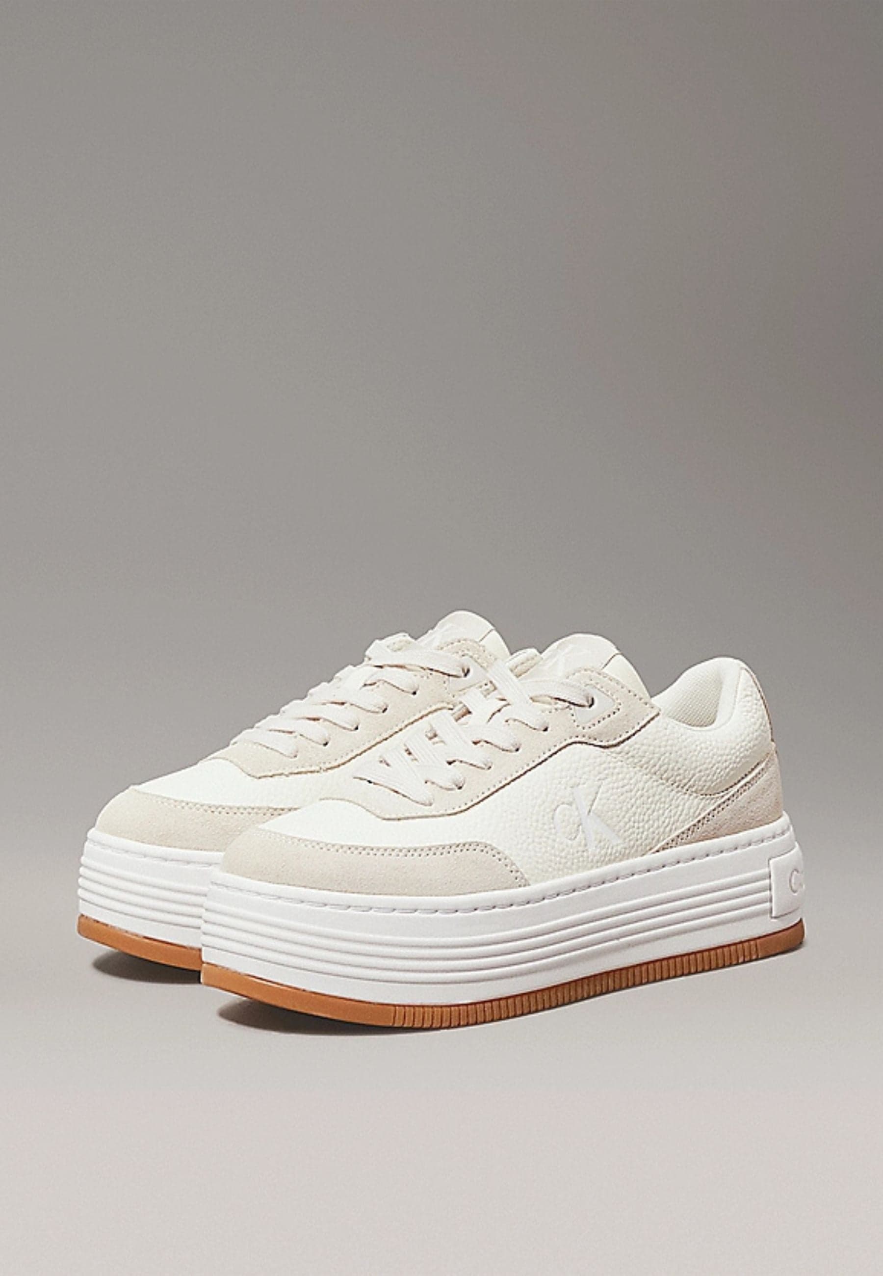 calvin klein Sneakers BOLD FLATF LOW LACE TUMB LTH da donna in Sneaker casual Drestige - Casamassima, commercioVirtuoso.it