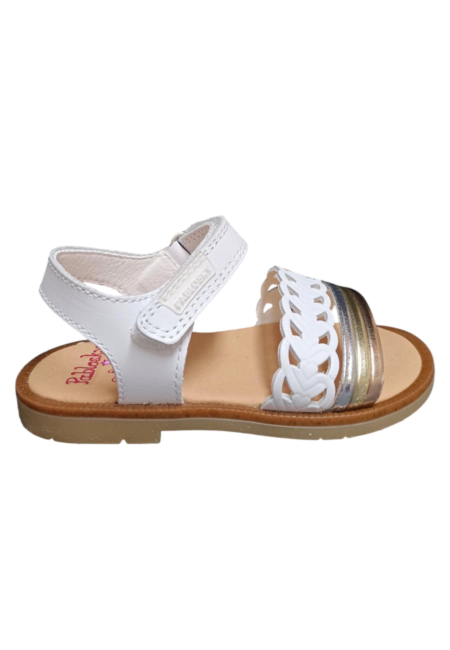 Sandalo bambina Pablosky Olimpo multicolor pelle velcro comfort anatomico - 6