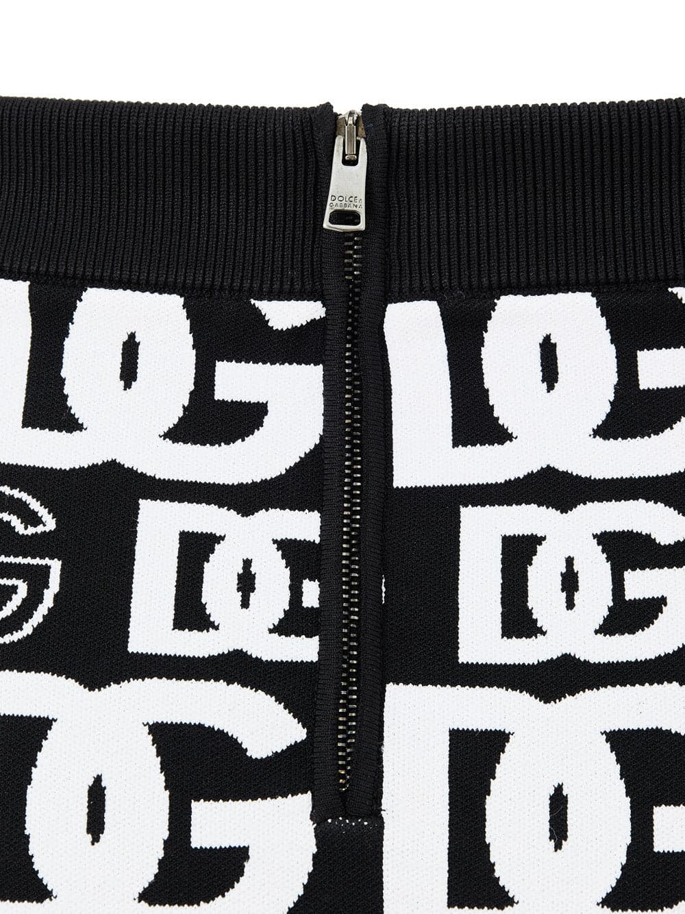Dolce &amp; Gabbana Minigonna in Maglina Nera con Stampa Allover da donna in Gonne Drestige - Casamassima, commercioVirtuoso.it