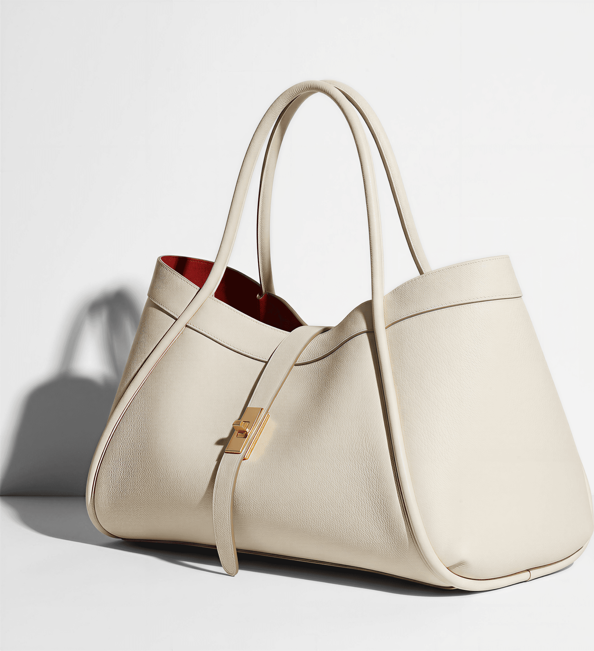 DOPPISASE Borsa tote in vera pelle Togo made in Italy 45x25x20 in Borse Tote Nanabags - Sesto Fiorentino, commercioVirtuoso.it