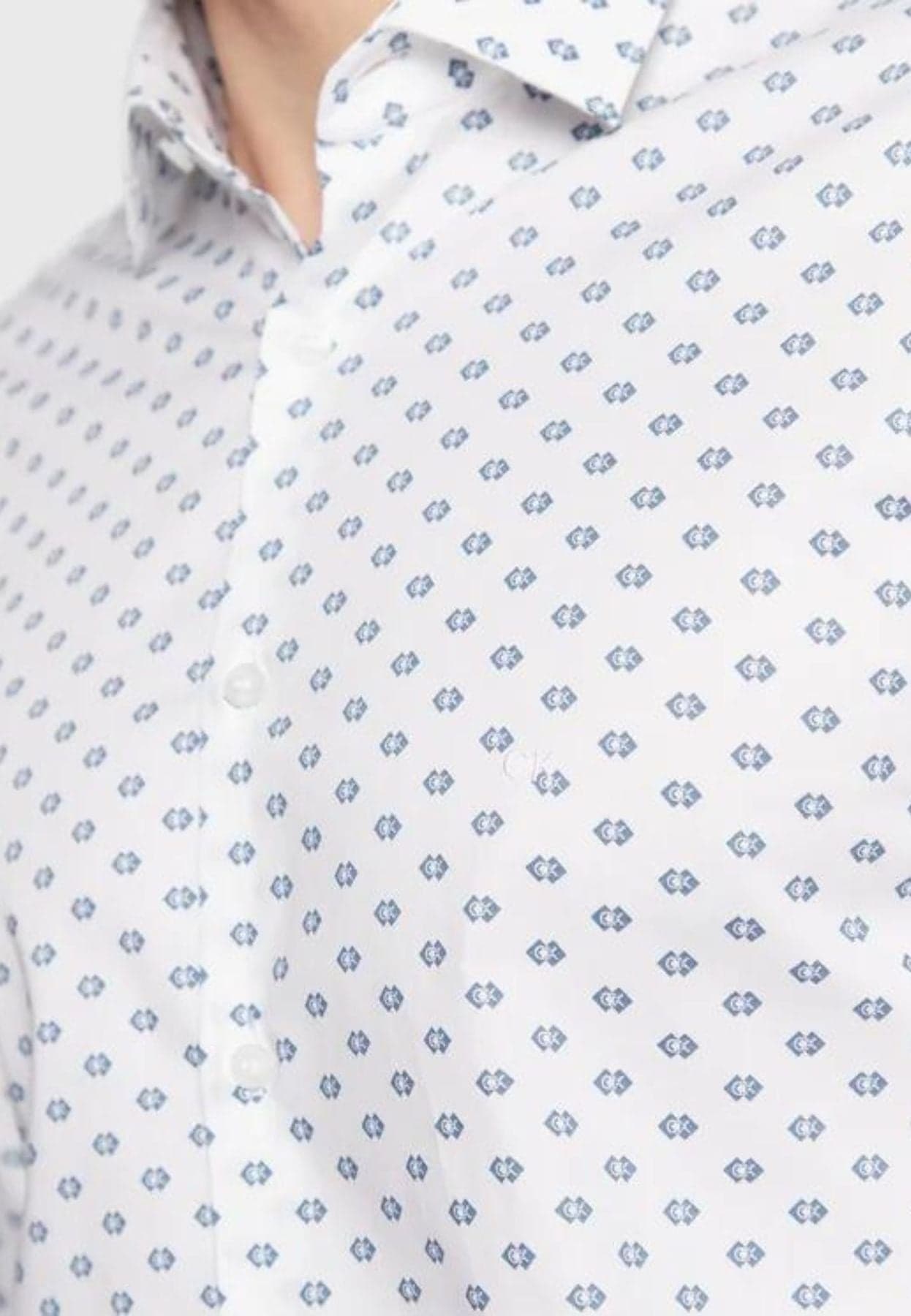 calvin klein Camicie CK LOGO PRINT SLIM SHIRT da uomo in Camicie casual Drestige - Casamassima, commercioVirtuoso.it
