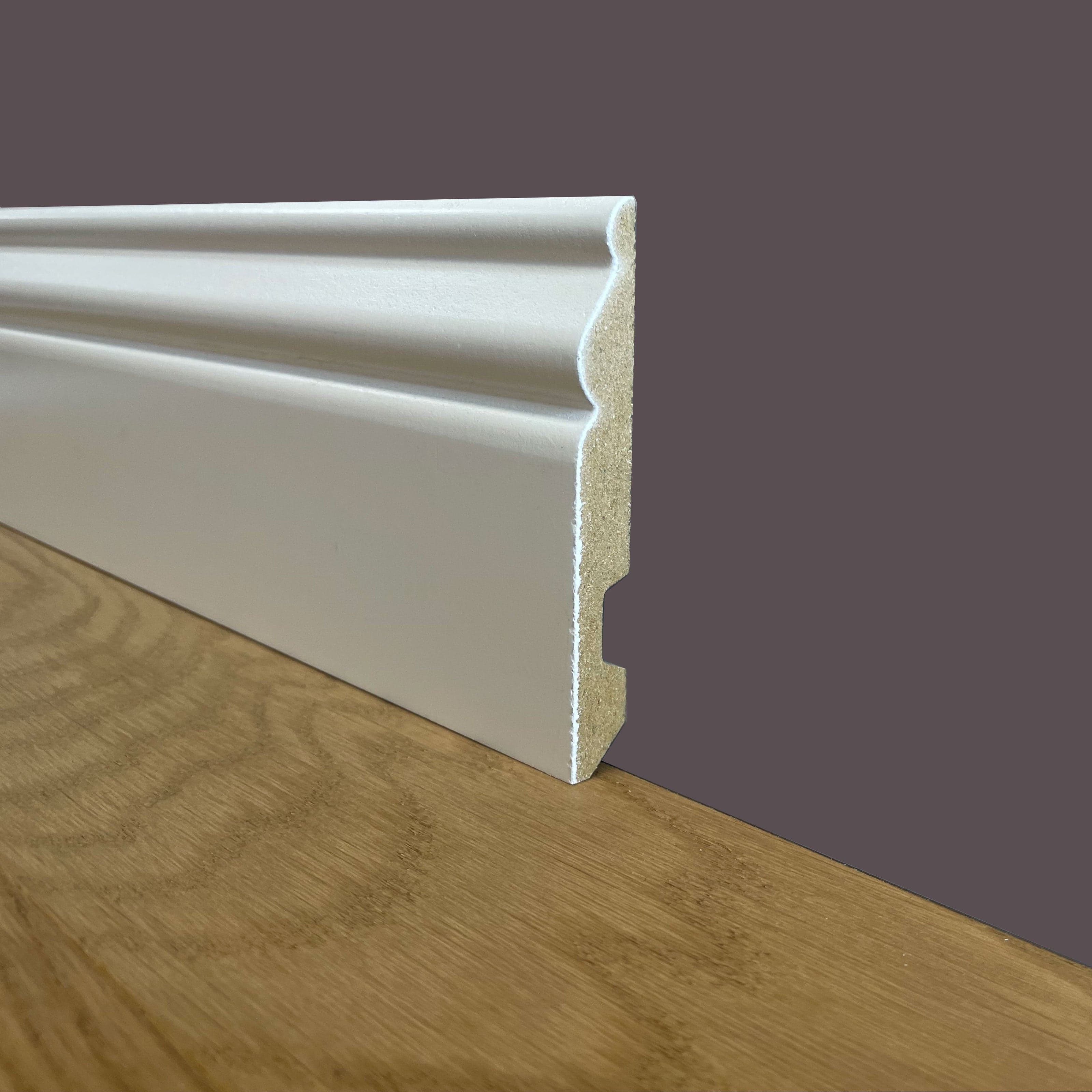 ***MEGA STOCK al metro lineare*** BATTISCOPA DUCALE in Fibra HYDRO 110x14 laccato bianco (prezzo al metro)