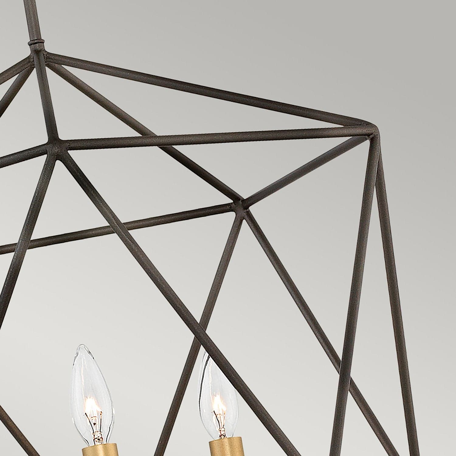 Lampadario Industrial Nordico Astrid Metallo Bronzo Opaco 3 Luci E14 in Lampade a sospensione LuceArt - Montecorvino Pugliano, commercioVirtuoso.it