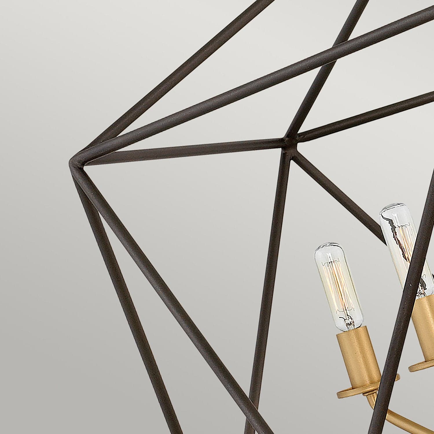 Lampadario Industrial Nordico Astrid Metallo Bronzo Opaco 5 Luci E14 in Lampade a sospensione LuceArt - Montecorvino Pugliano, commercioVirtuoso.it