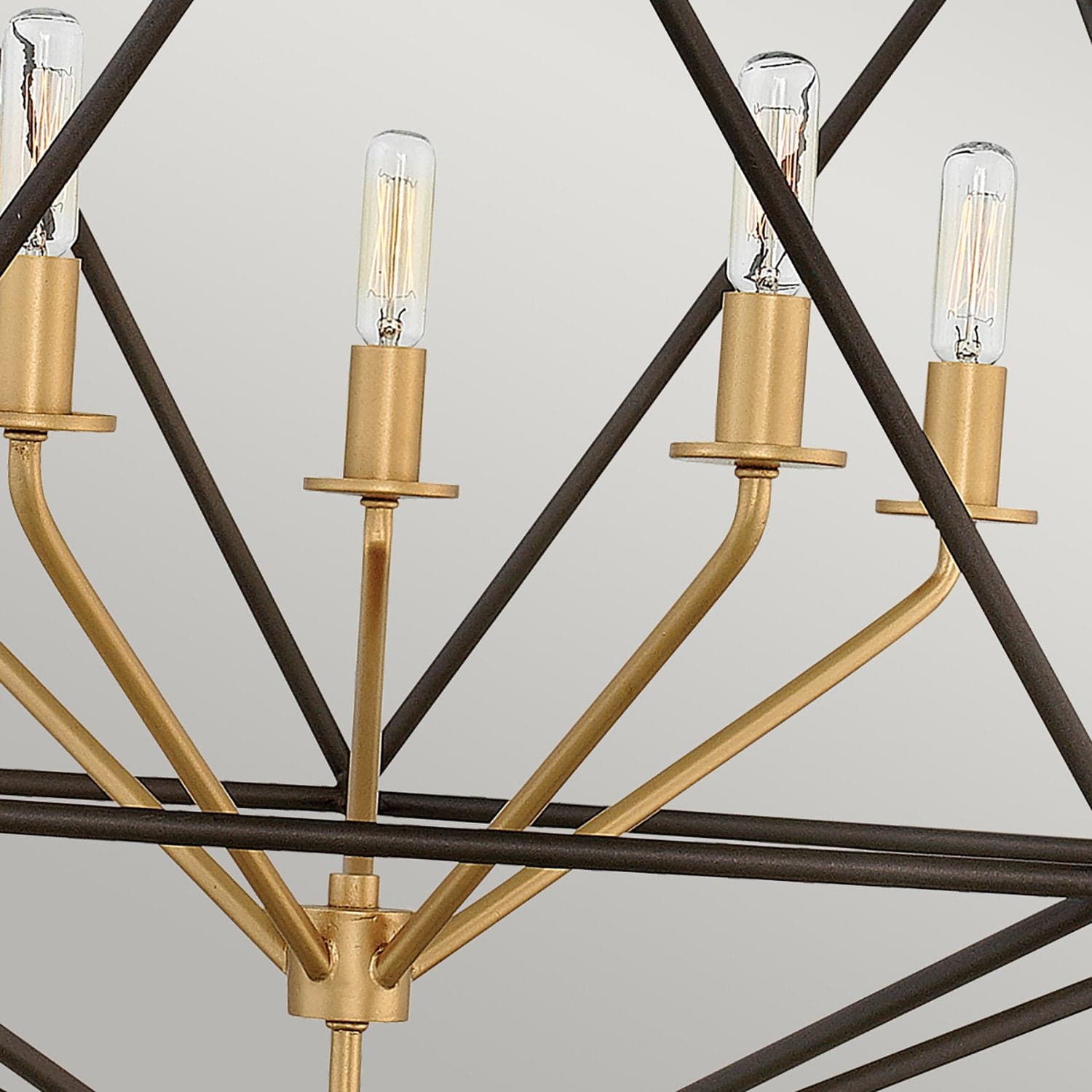 Lampadario Industrial Nordico Astrid Metallo Bronzo Opaco 5 Luci E14 in Lampade a sospensione LuceArt - Montecorvino Pugliano, commercioVirtuoso.it