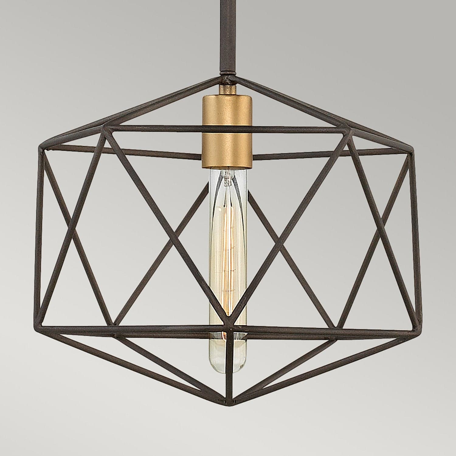 Sospensione Industrial Nordica Astrid Metallo Bronzo Opaco 1 Luce E27 in Lampade a sospensione LuceArt - Montecorvino Pugliano, commercioVirtuoso.it