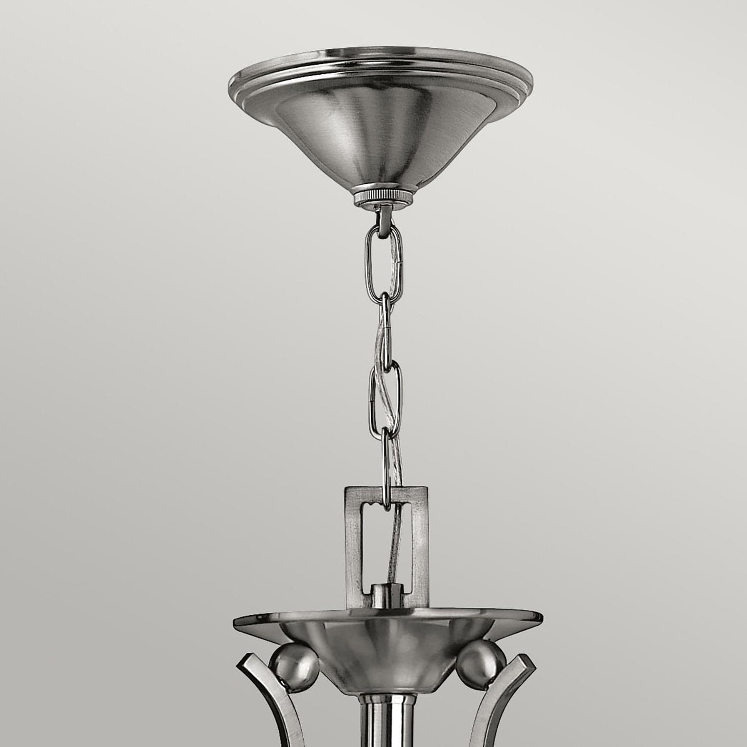 Lampadario Contemporaneo Bolla Acciaio Nichel Spazzolato Vetro 3 Luci E27 in Lampade a sospensione LuceArt - Montecorvino Pugliano, commercioVirtuoso.it